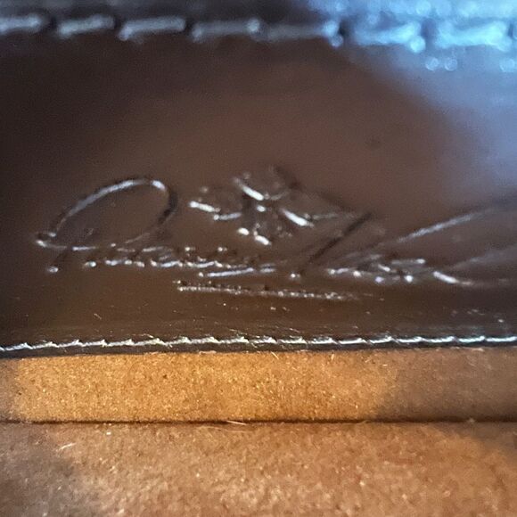 Patricia Nash Folklore Artisan Gunmetal Leather Wallet/Wristlet - Picture 4 of 4